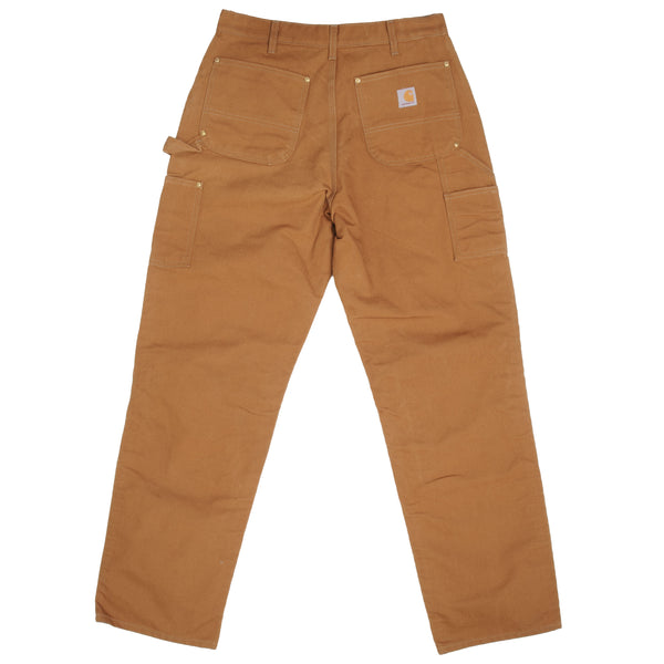 Vintage Carhartt Carpenter Double Knee Sandstone Pants    Size On Label Is 34X34 