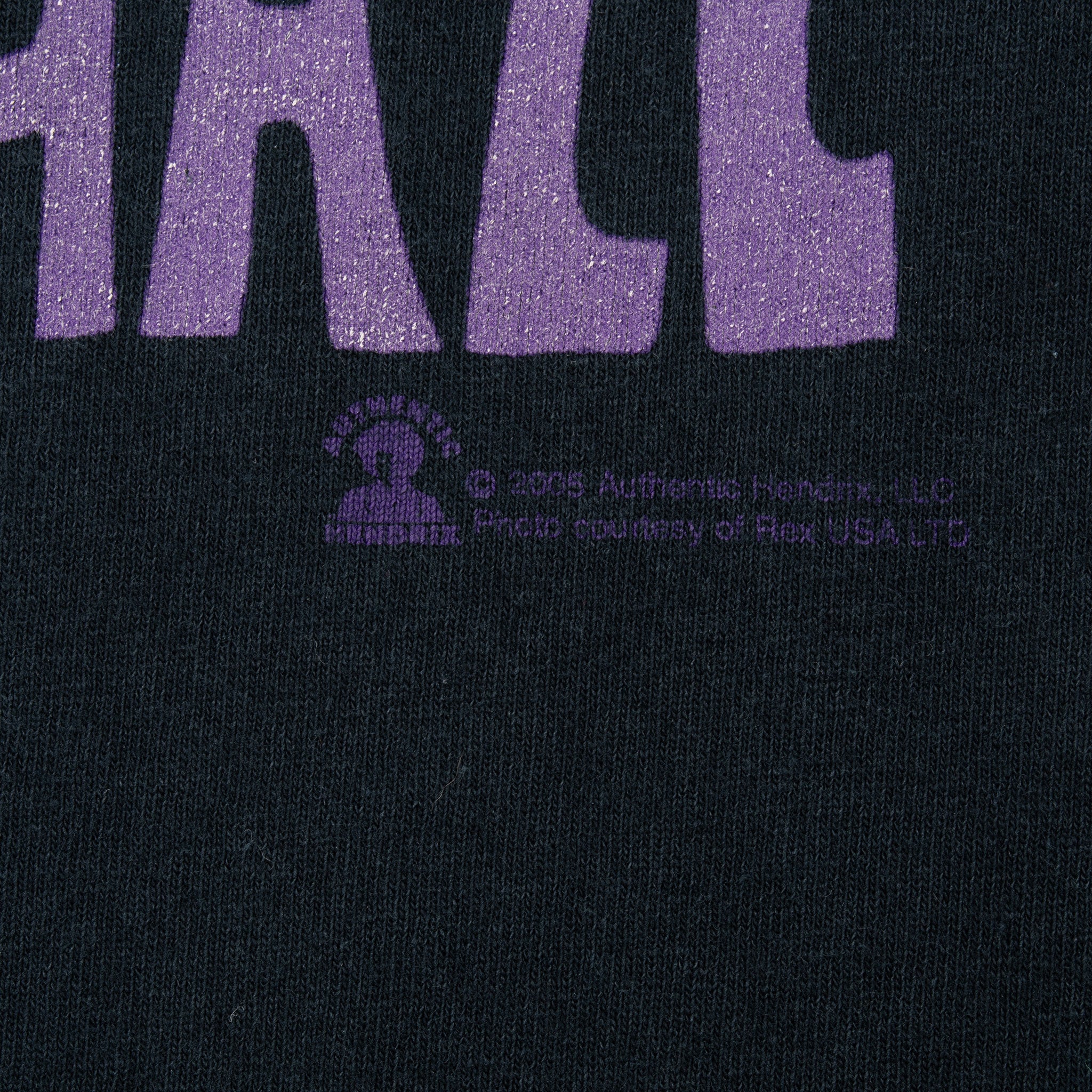 VINTAGE JIMI HENDRIX PURPLE HAZE 2005 BLACK TEE SHIRT 2XL