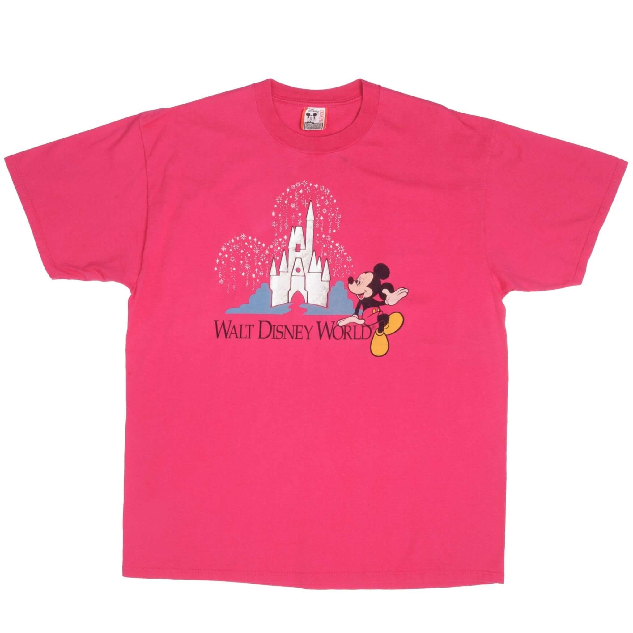 Vintage Walt Disnet World Mickey Mouse 1990S Tee Shirt Size XL Made In Usa