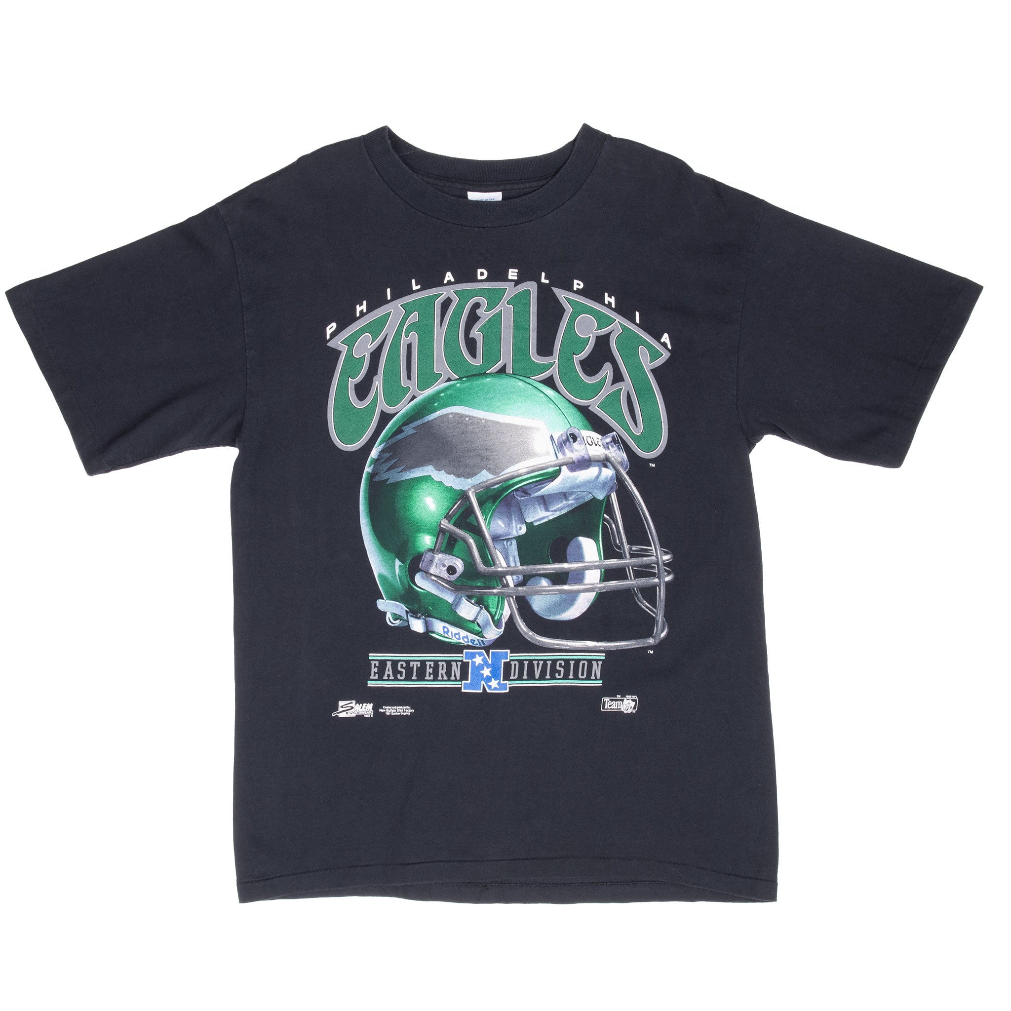 Vintage Mlb Philadelphia Eagles 1992 Tee Shirt Size Medium Made In Usa With Single Stitch Sleeves