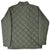 Back of green Patagonia quilted liner jacket with diamond stitching