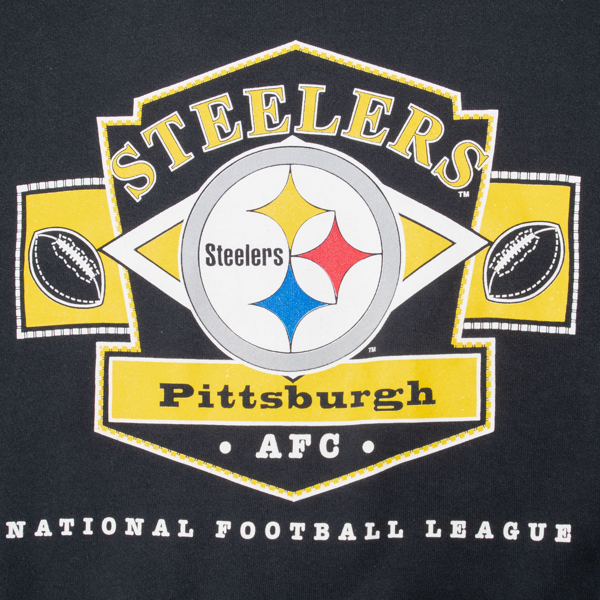 Vintage Nfl Pittsburgh Steelers Sweatshirt 1990S Size 2XL Made In Usa