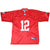 Front of red Reebok Green Bay Packers Aaron Rodgers jersey with white number 12