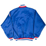 Vintage Nba Detroit Pistons Varsity Satin Bomber Jacket Size XL Made In Usa
