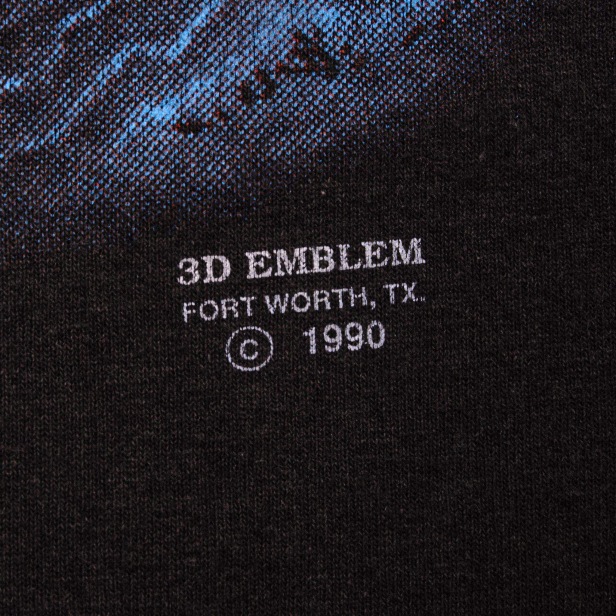 VINTAGE 3D EMBLEM HARLEY DAVIDSON DAYTONA BIKE WEEK TEE SHIRT 1991 LARGE MADE US