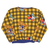 Vintage Disney All Over Print Mickey Cowboy Reversible Sweatshirt Size Large