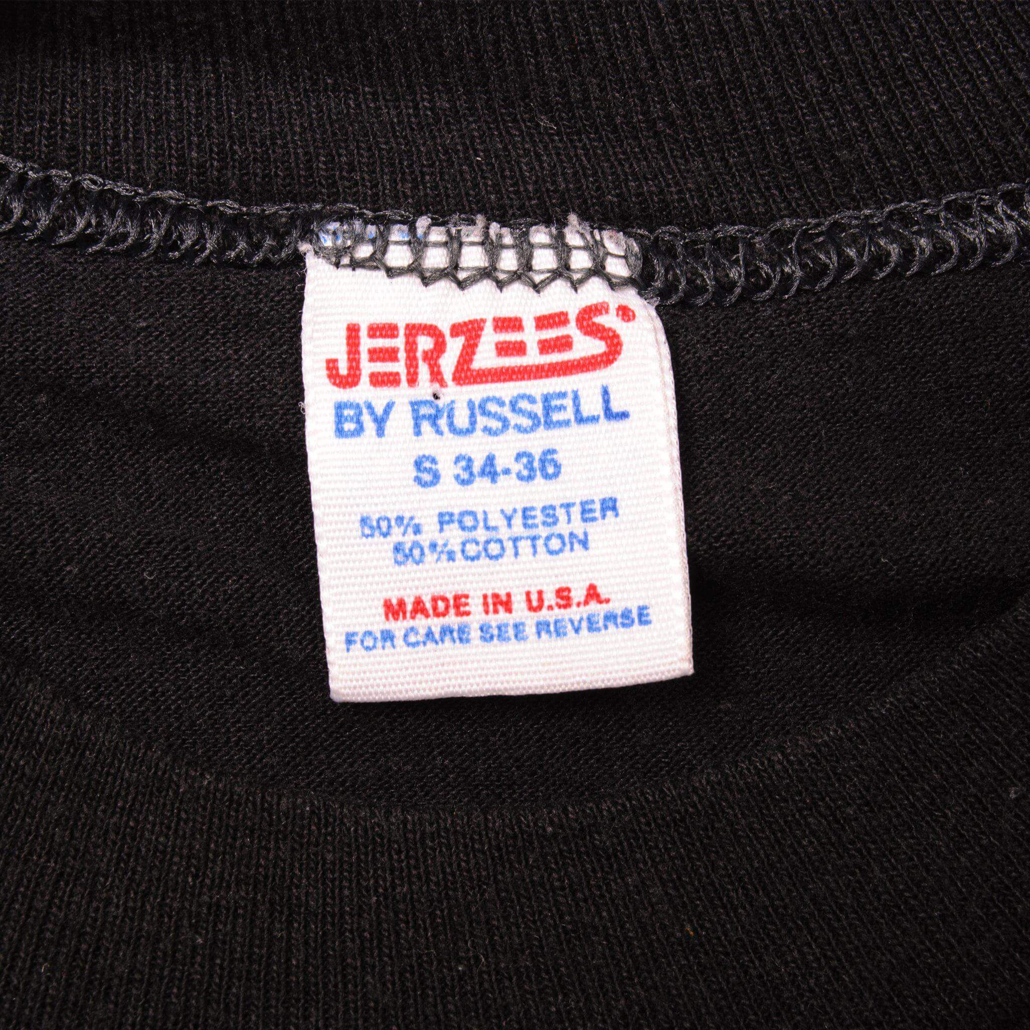 Vintage Tag Label Jerzees 1985