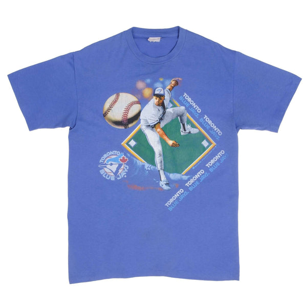 Vintage MLB Toronto Blue Jays 1991 Tee Shirt Size Large With Single Stitch Sleeves