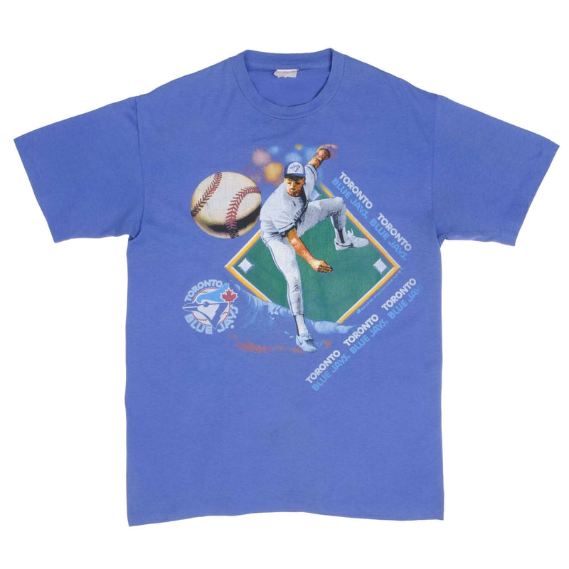 Vintage MLB Toronto Blue Jays 1991 Tee Shirt Size Large With Single Stitch Sleeves