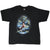 Full front view of black Bruce Lee T-shirt with dragon graphic
