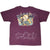Back of burgundy Sturgis Black Hills Rally '95 T-shirt with steer skull and buffalo graphics