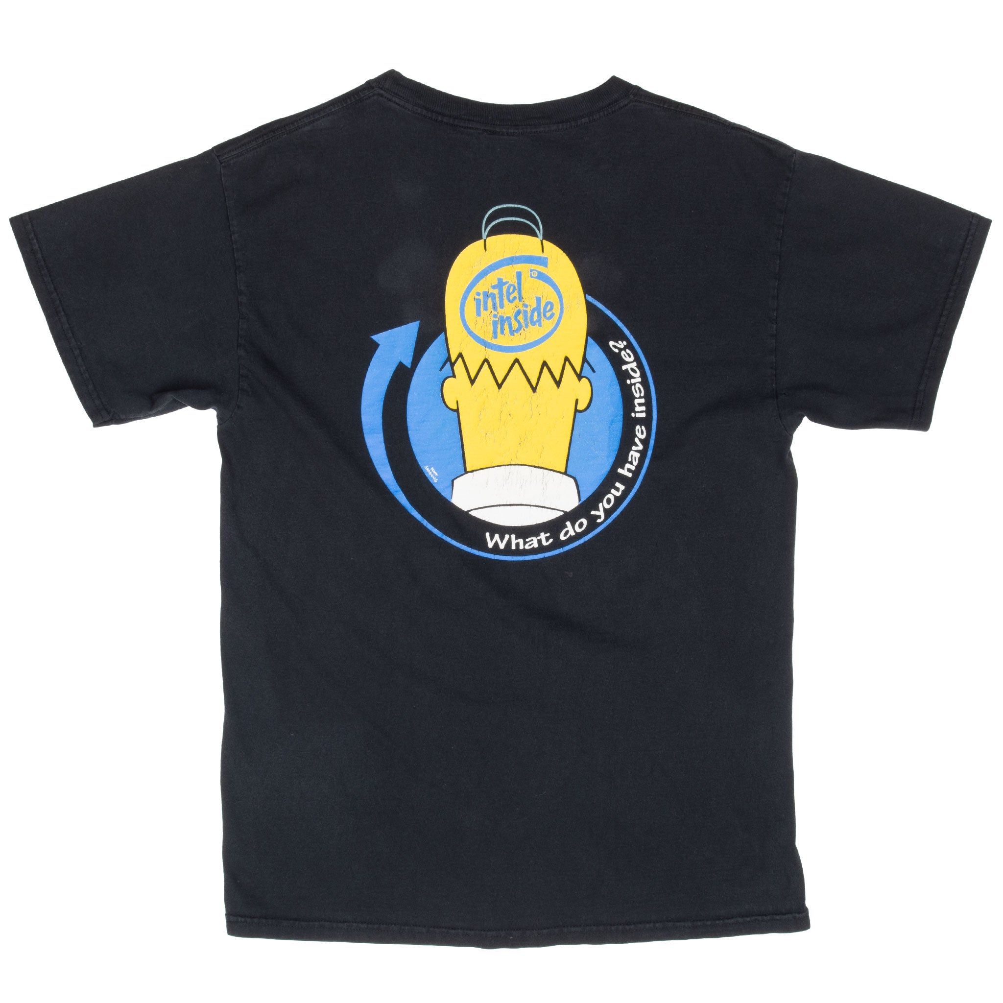 Vintage Intel Inside Homer Simpson Tee Shirt 1990S Size Large