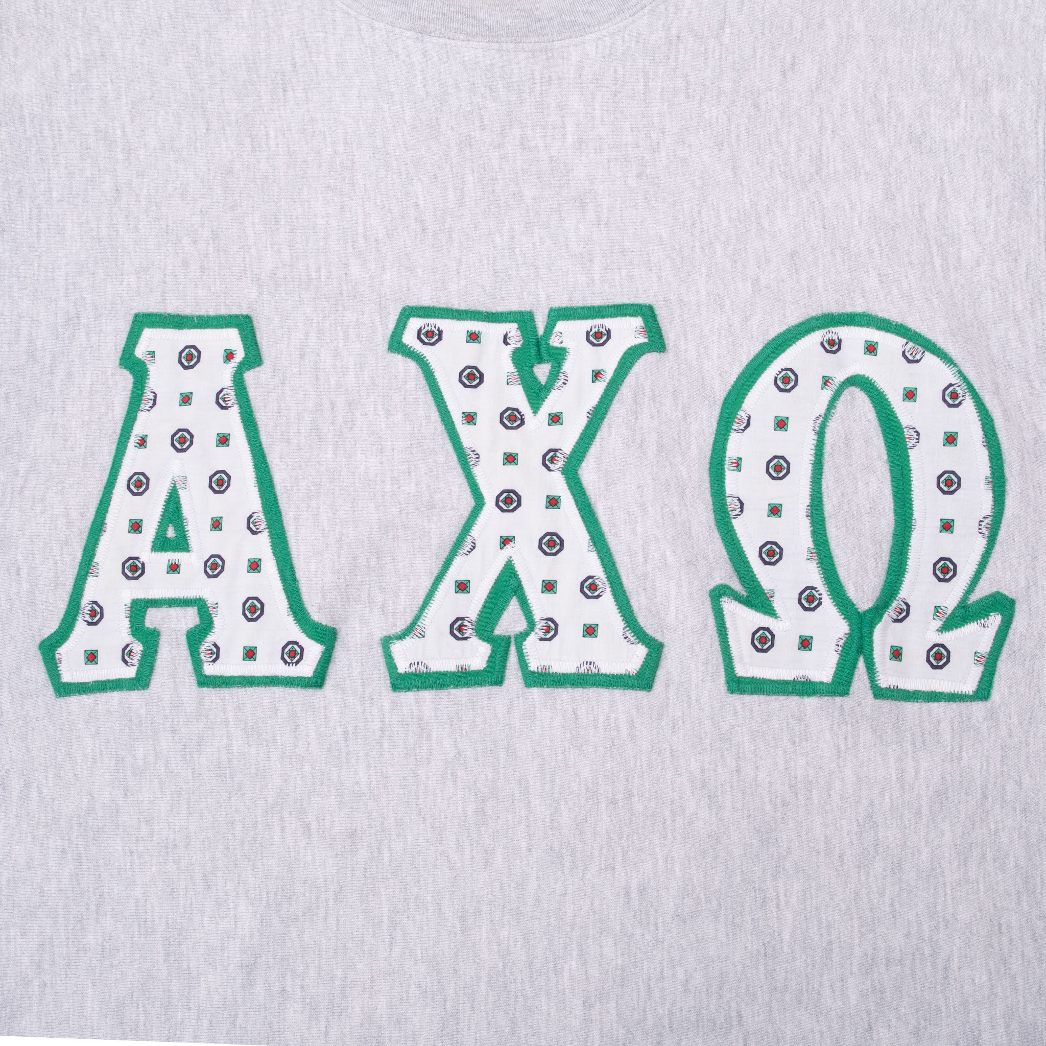 Vintage Champion Reverse Weave Alpha Chi Omega Sorority Sweatshirt 1980S Size XL Made In Usa