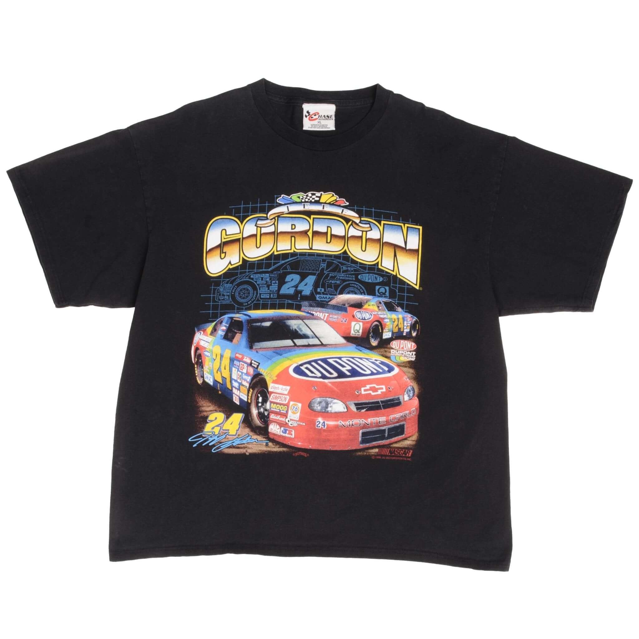 Vintage Nascar Jeff Gordon 24 Dupont 1998 Tee Shirt Size XL 