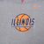 Vintage Nike Ncaa Illinois Basketball Grey Hoodie Sweatshirt 2000S Size XL