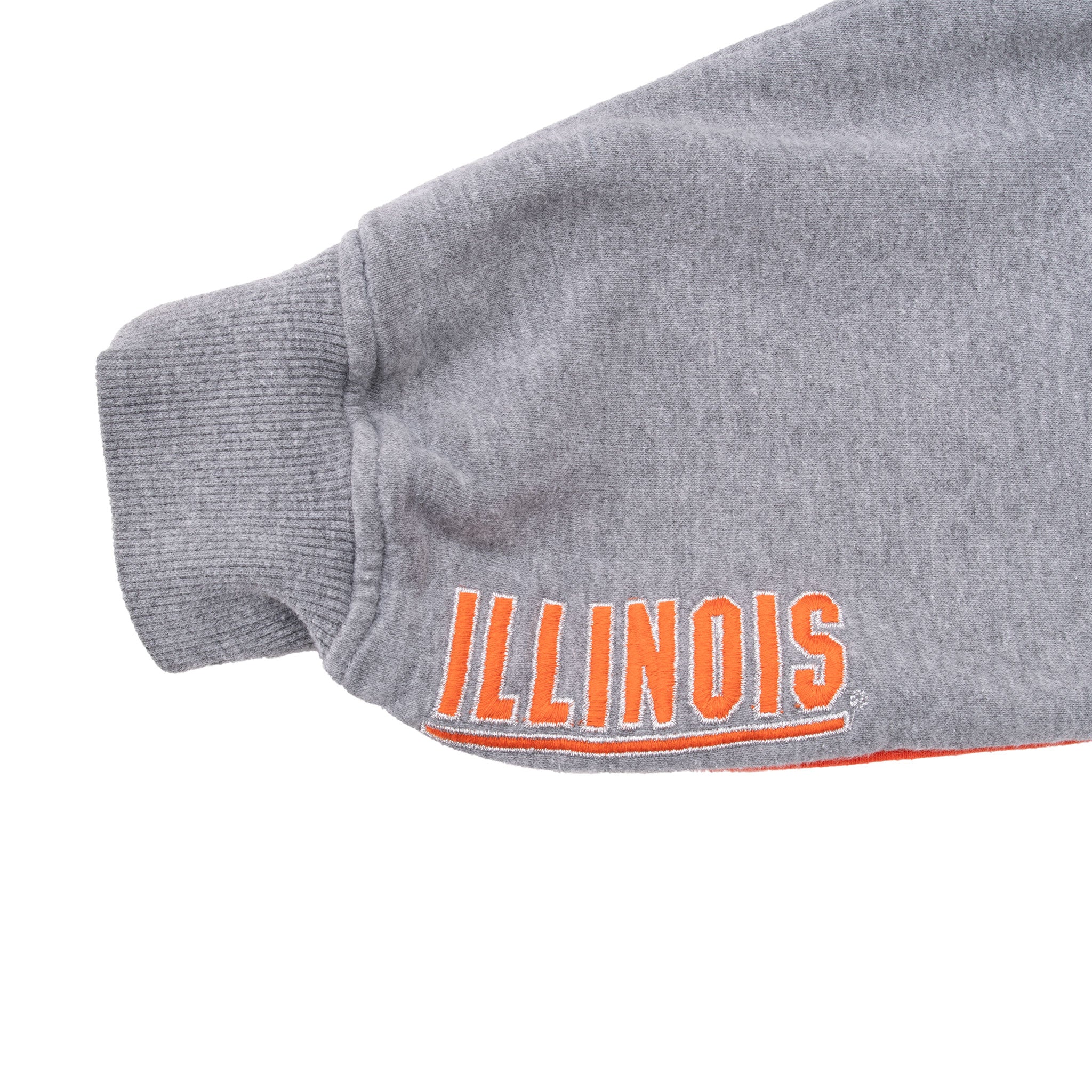 Vintage Nike Ncaa Illinois Basketball Grey Hoodie Sweatshirt 2000S Size XL