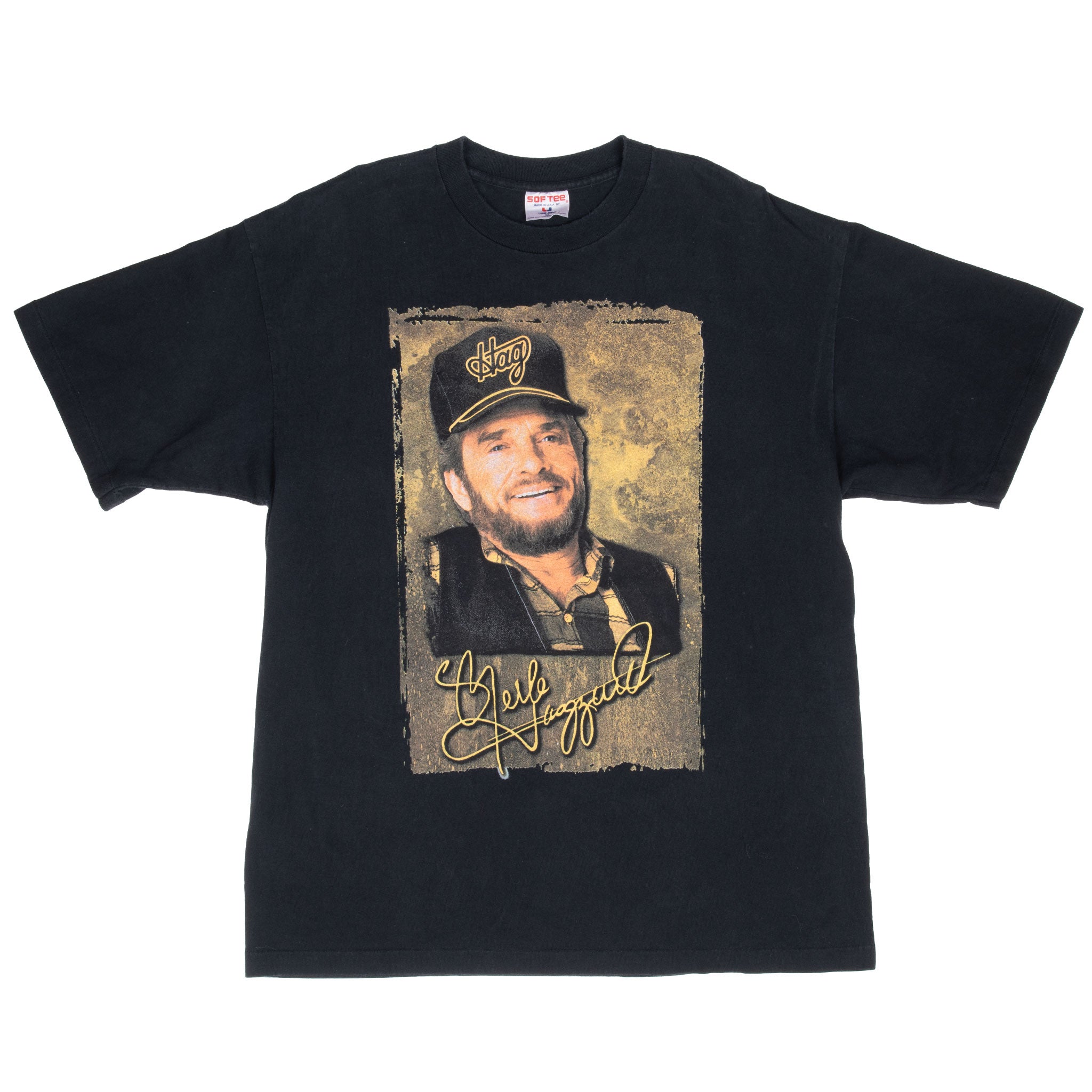 Vintage Merle Haggar Hag Far Tee Shirt 1990S Size Large Made In USA With Single Stitch Sleeves