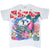 White T-shirt laid flat with oversized Bad Dog Diver Down scuba dog graphic across the front