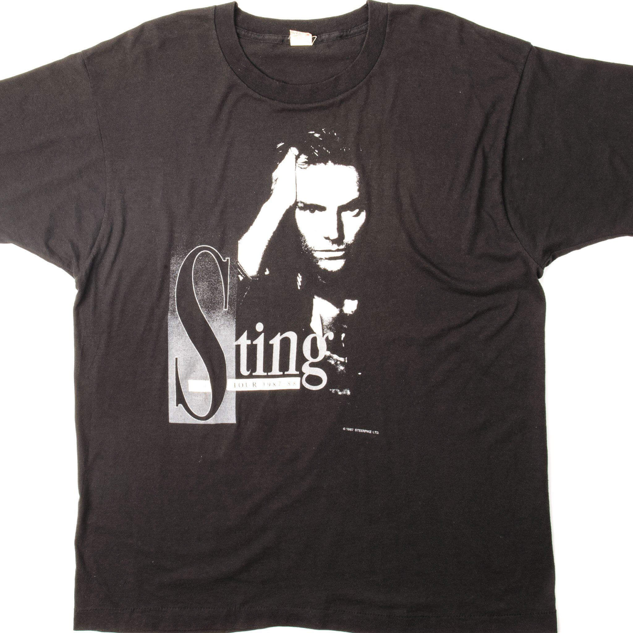 VINTAGE STING TOUR 1987-88 TEE SHIRT SIZE LARGE MADE IN USA