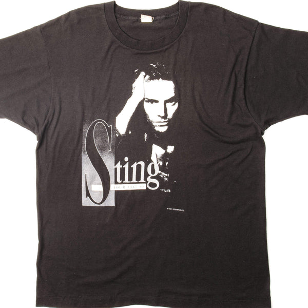 CAMISETA VINTAGE STING TOUR 1987-88 TALLA GRANDE FABRICADA EN EE. UU.