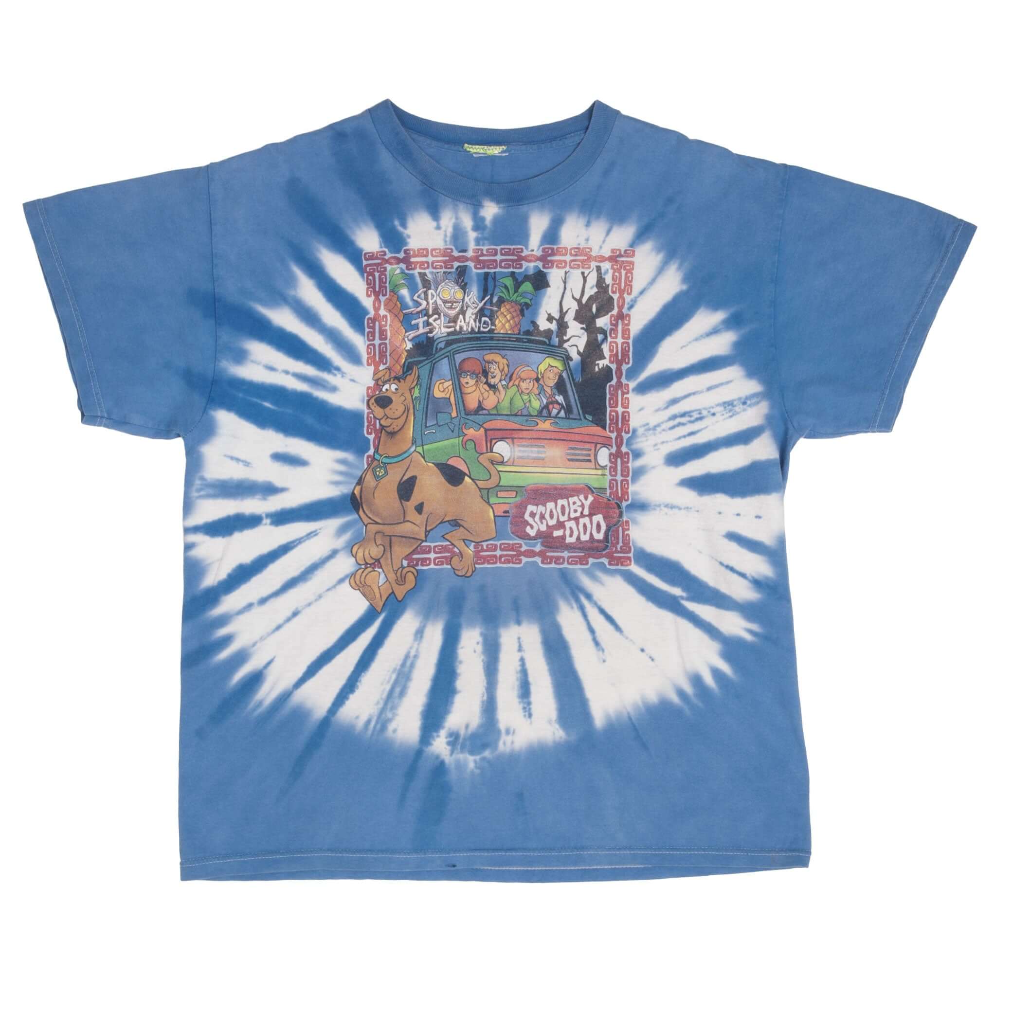 Vintage Scooby-Doo Tie Dye Tee Shirt 1990S Size Large 