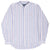 Vintage Ralph Lauren Blue White Striped Shirt 1990S Size Large