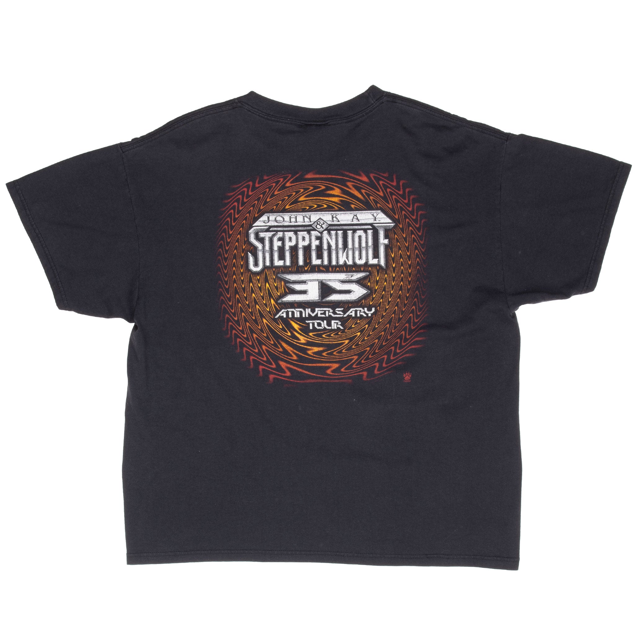 Vintage John Kay & Steppenwolf 35Th Anniversary Tour Tee Shirt 2002 Size Large

