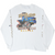 Back of white Harley-Davidson tee with North Texas Dallas motorcycle and skyline graphic