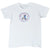 Full front of white Boy Scouts of America National Jamboree Valley Forge T-shirt with 1964 graphic