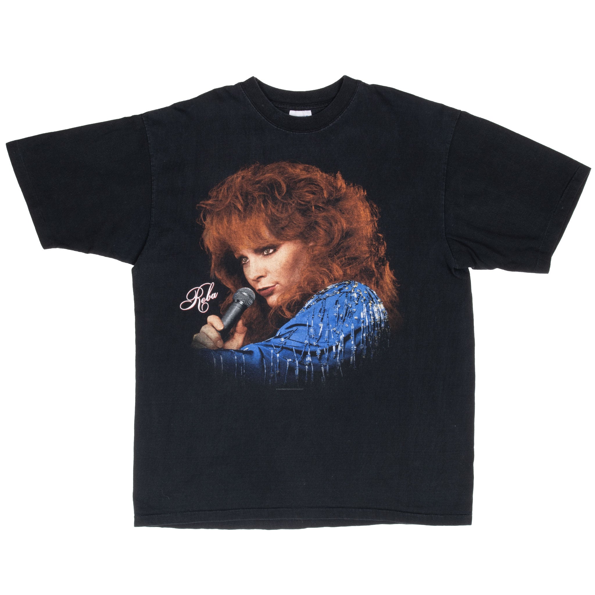 Vintage Reba Mcentire 20 Year Anniversary Tee Shirt 1996 Size Large With Single Stitch Sleeves