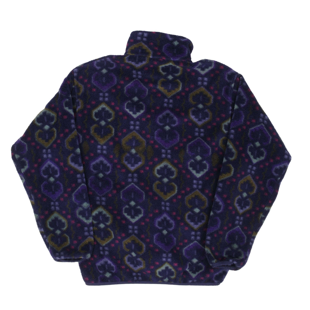 VINTAGE PATAGONIA 1990S SNAP T MONOGRAM FLEECE PULLOVER SIZE