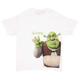 Vintage Shrek 3 Dreamworks Amination SKG Back Print White Tee Shirt Size XL