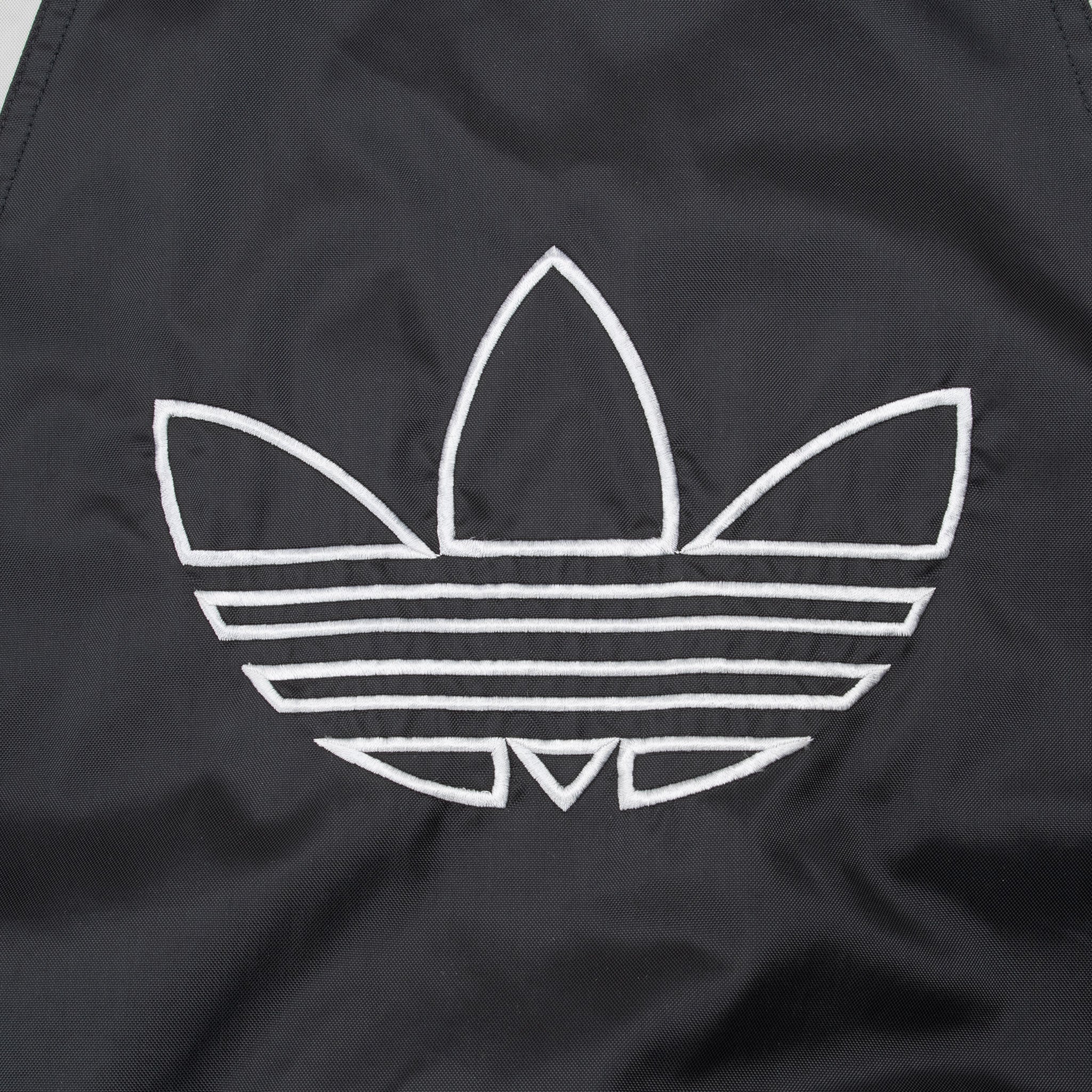 Vintage Adidas Black Heavy Windbreaker Hooded Jacket 2000S Size XL