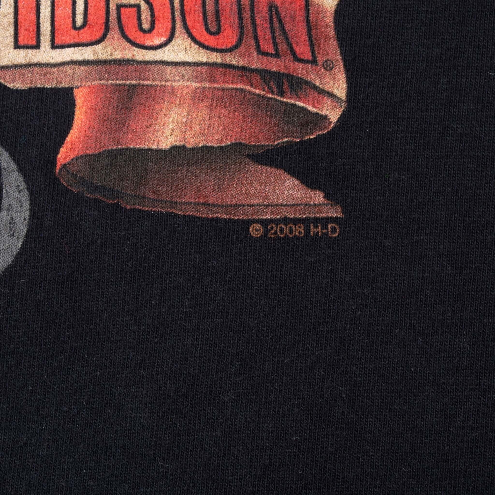 Vintage Harley Davidson San Diego California Black Tee Shirt 2008 Size XL