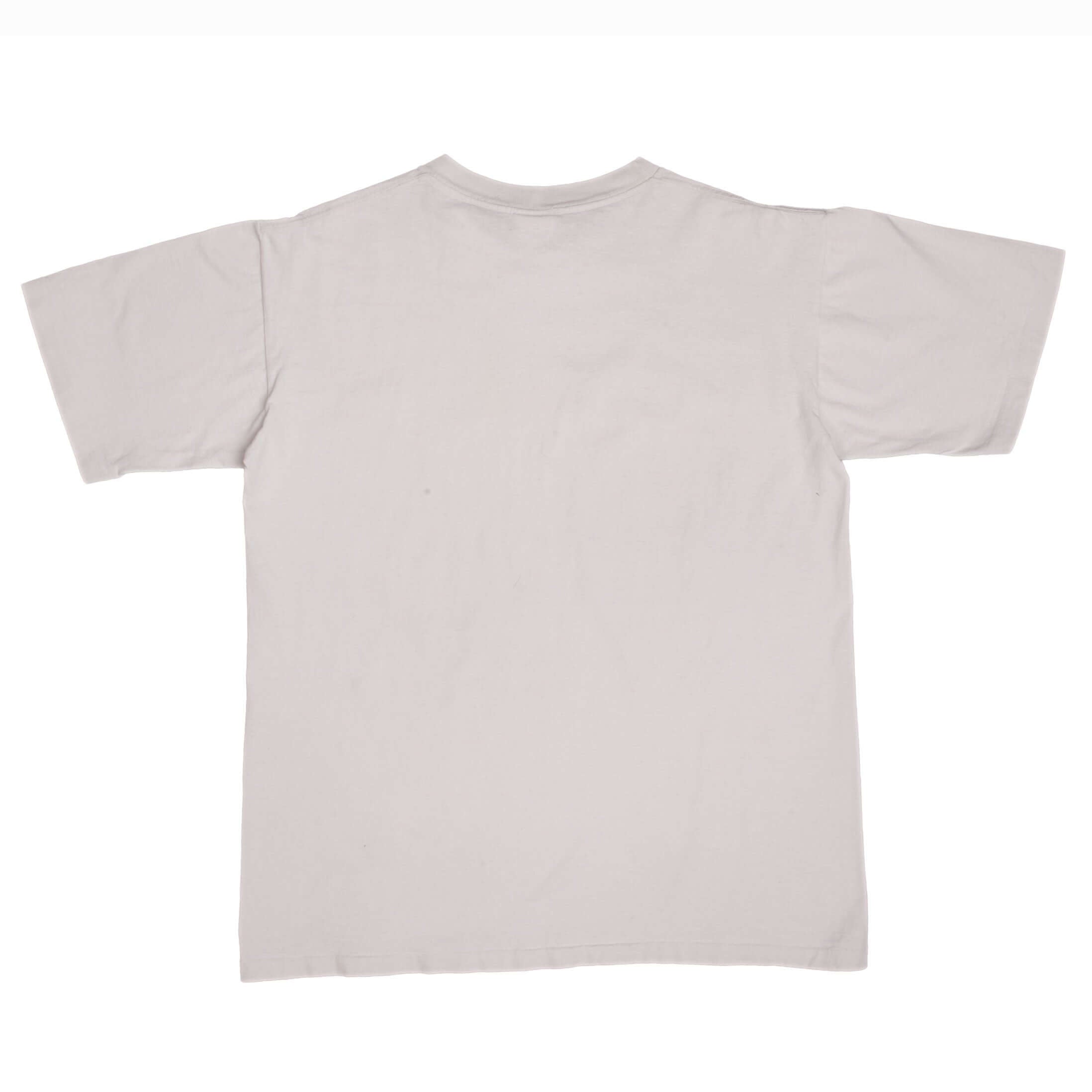 Vintage NBA Magic Johnson 32 Los Angeles Lakers Nutmeg Tee Shirt 1990S Size Large Made In USA With Single Stitch Sleeves.