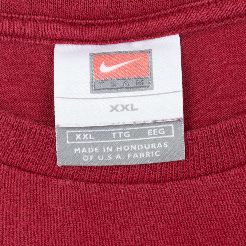 Vintage Usc Trojans Nike Swoosh Red Tee Shirt 2000S Size 2XL