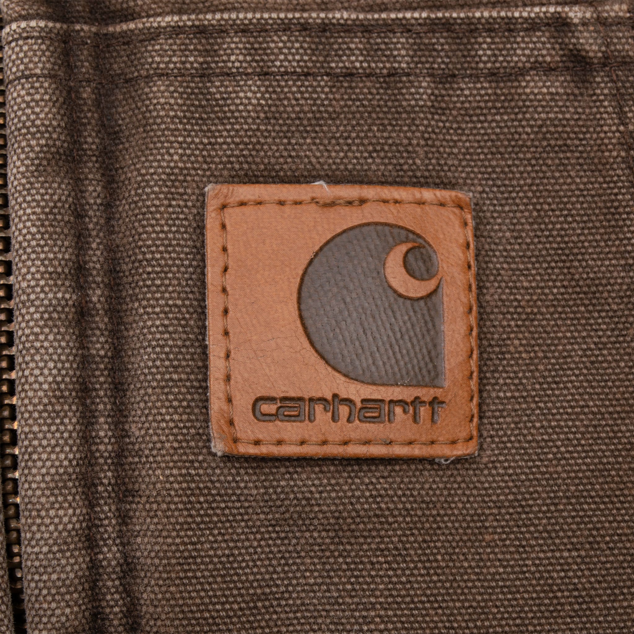 Vintage Carhartt Brown Hooded Active Jacket J68Cht 2001 Size Large