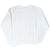 Plain back of white University of San Francisco crewneck sweatshirt