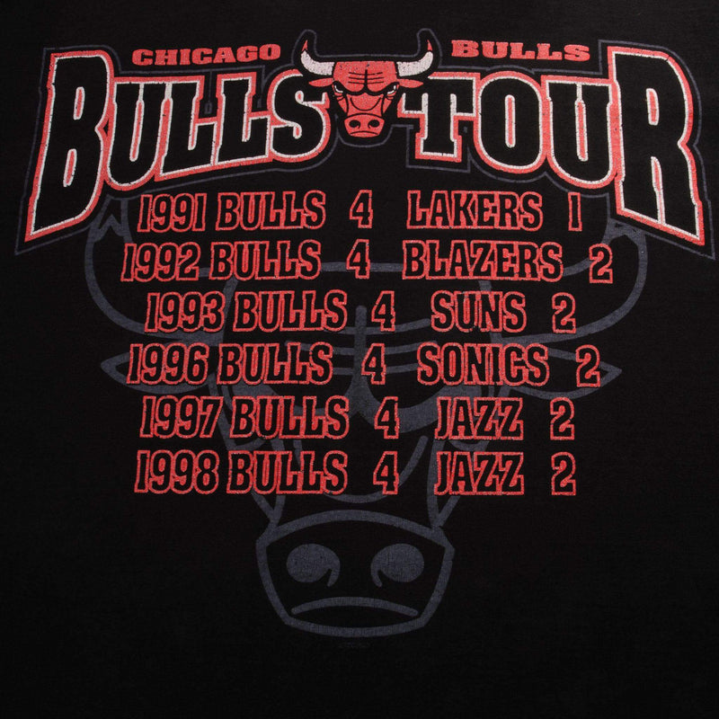 Vintage Starter NBA Chicago Bulls Champions Tee Shirt 1998 Size XL