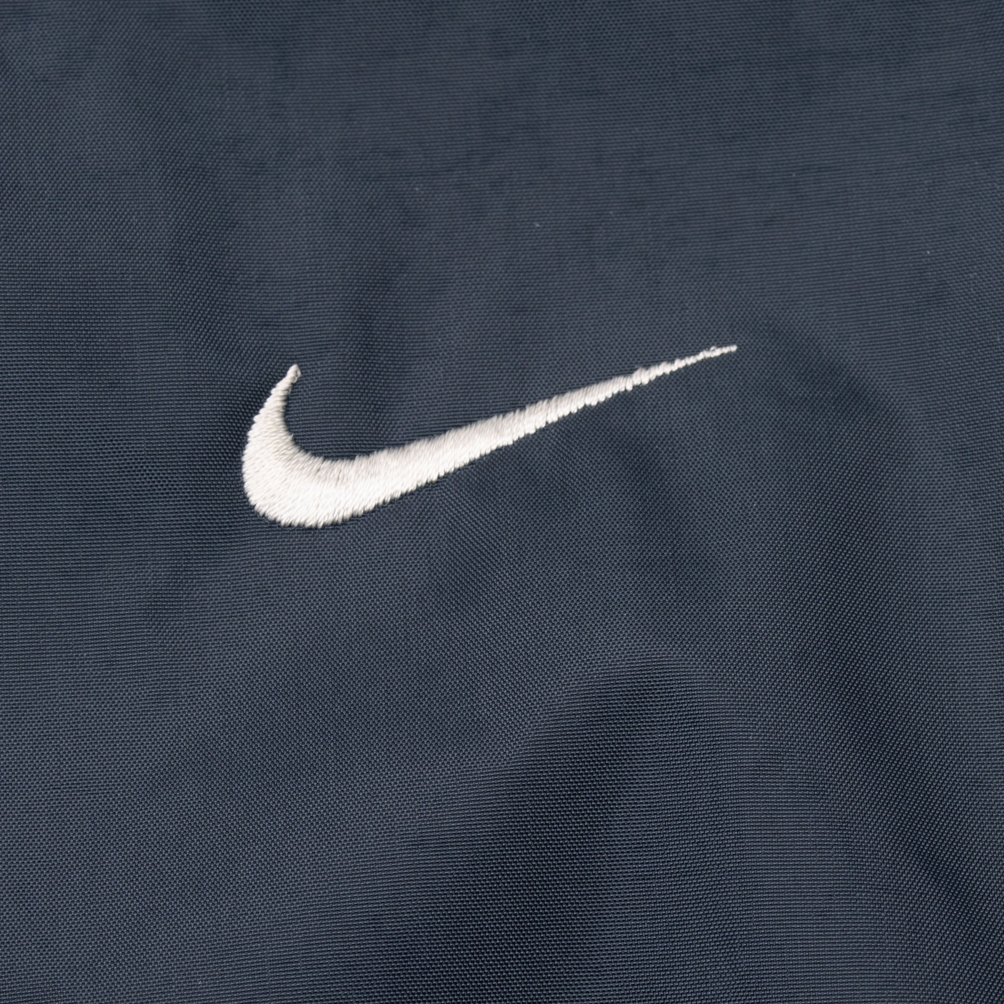 Vintage Nike Classic Swoosh Navy Blue Pullover Windbreaker Jacket 1990S Size Large