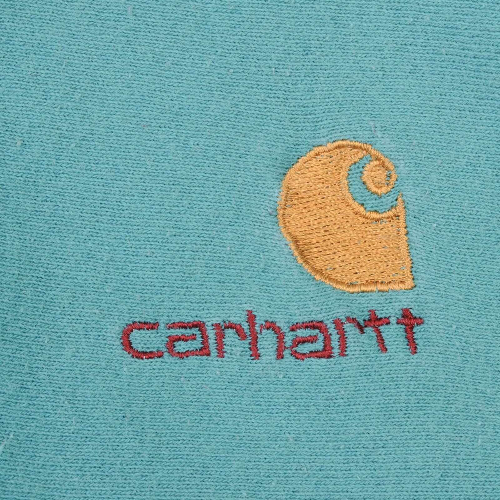 Vintage Carhartt Reverse Weave Blue Hoodie Sweatshirt 1990S Size XL Made In USA