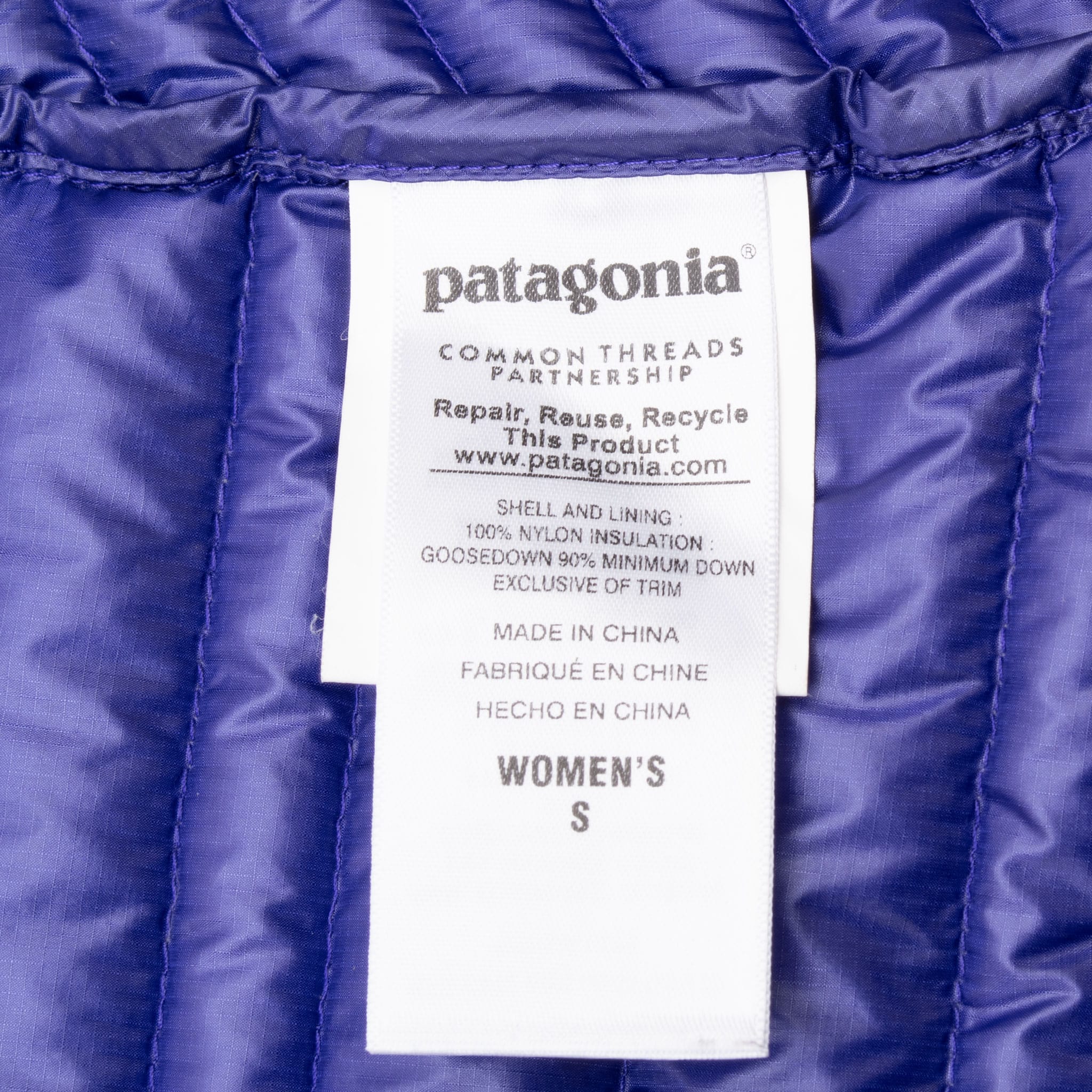 Vintage Patagonia Purple Womens Ultralight Down Vest Puffer Jacket Size Small

Style #84781