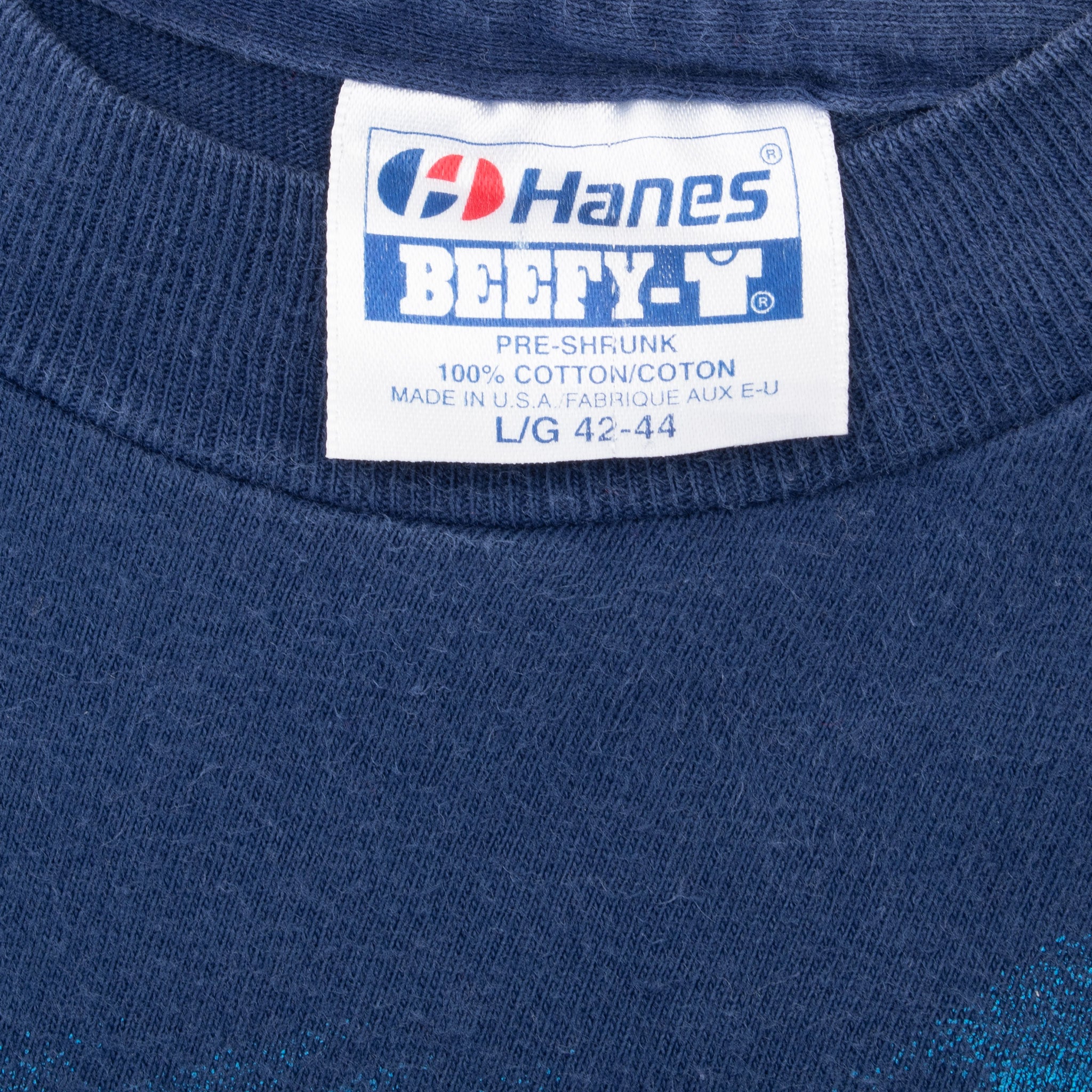 Vintage Animal Print Key Largo Fish Oceans Tee Shirt 1990 Size Medium Made In Usa