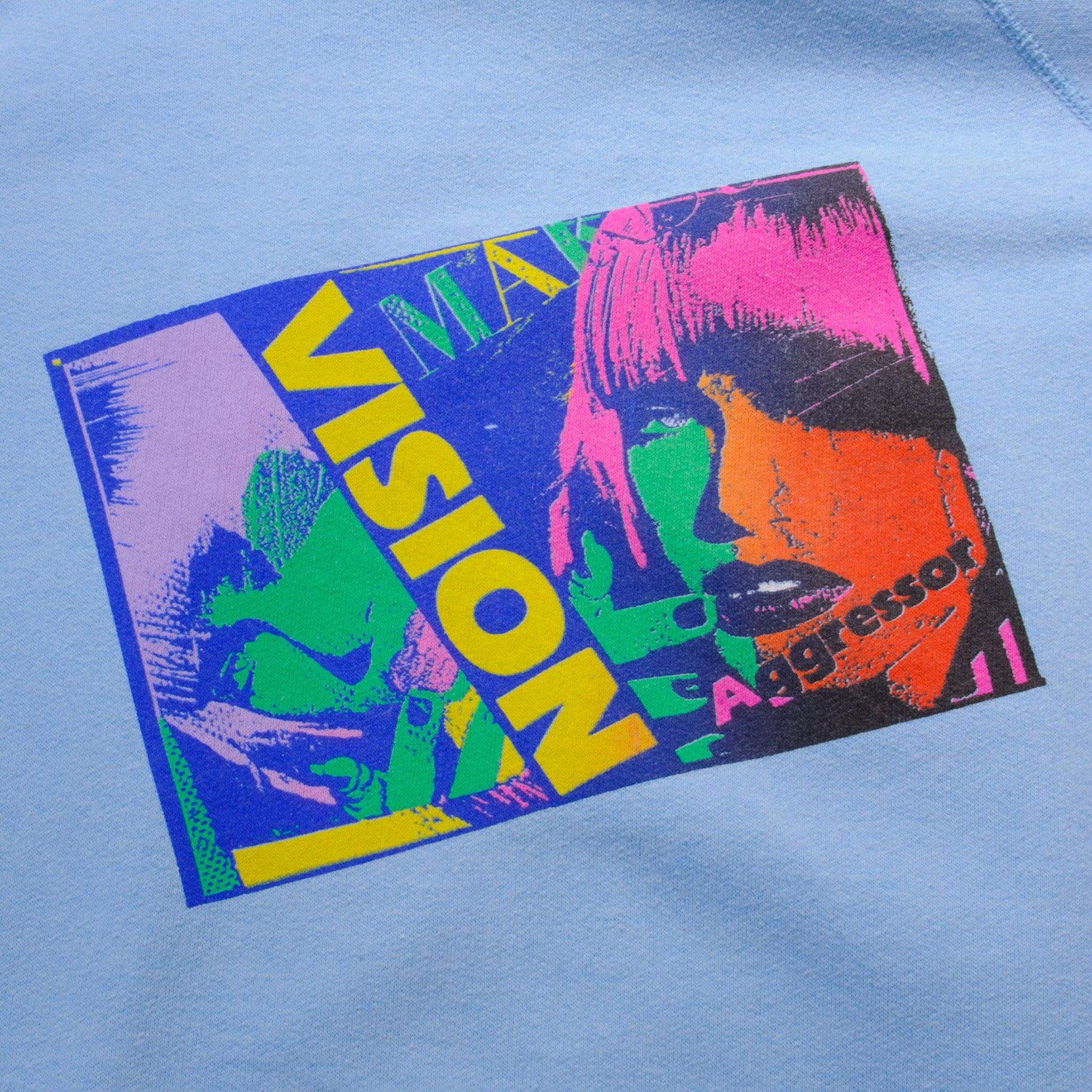 Vintage Vision Streetwear Skate 90S Sweatshirt Size XL  Made In USA
