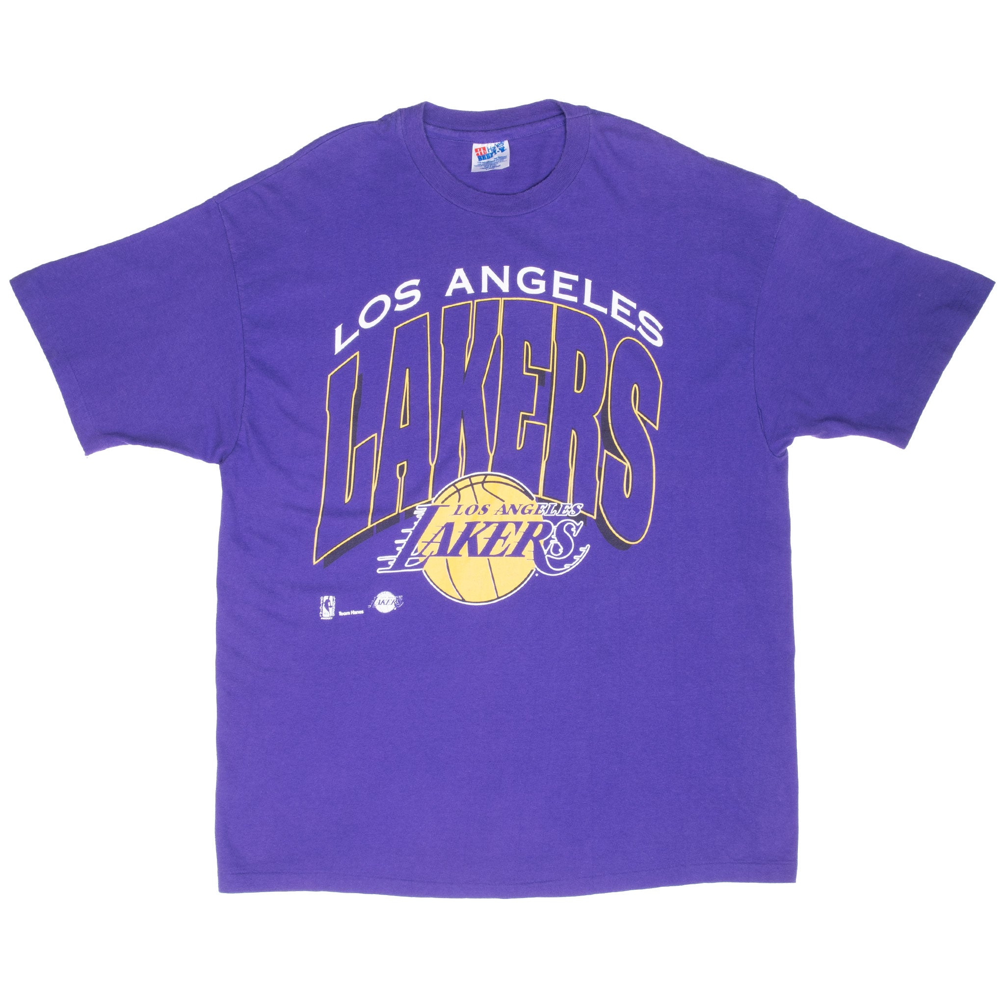 Vintage Nba Los Angeles Lakers 1990S Tee Shirt Xl Made Usa With Single Stitch Sleeves