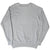 Back of grey Polo Ralph Lauren crewneck sweatshirt with ribbed cuffs, collar, and hem
