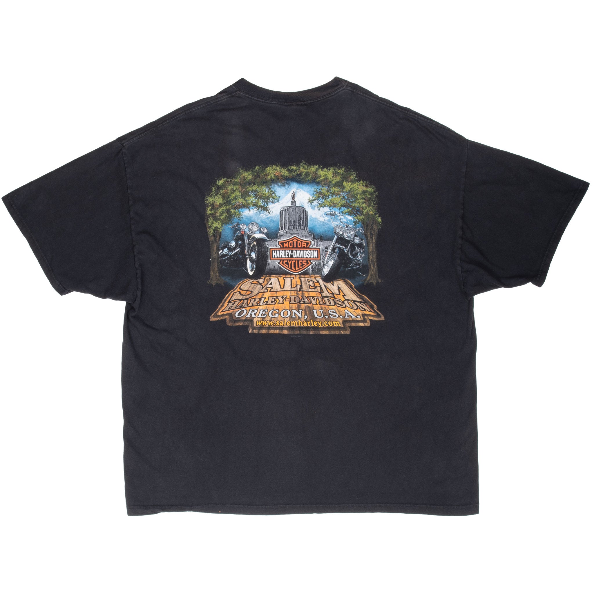 Vintage Harley Davidson The Power Of Freedom Tee Shirt 2009 Size 3XL