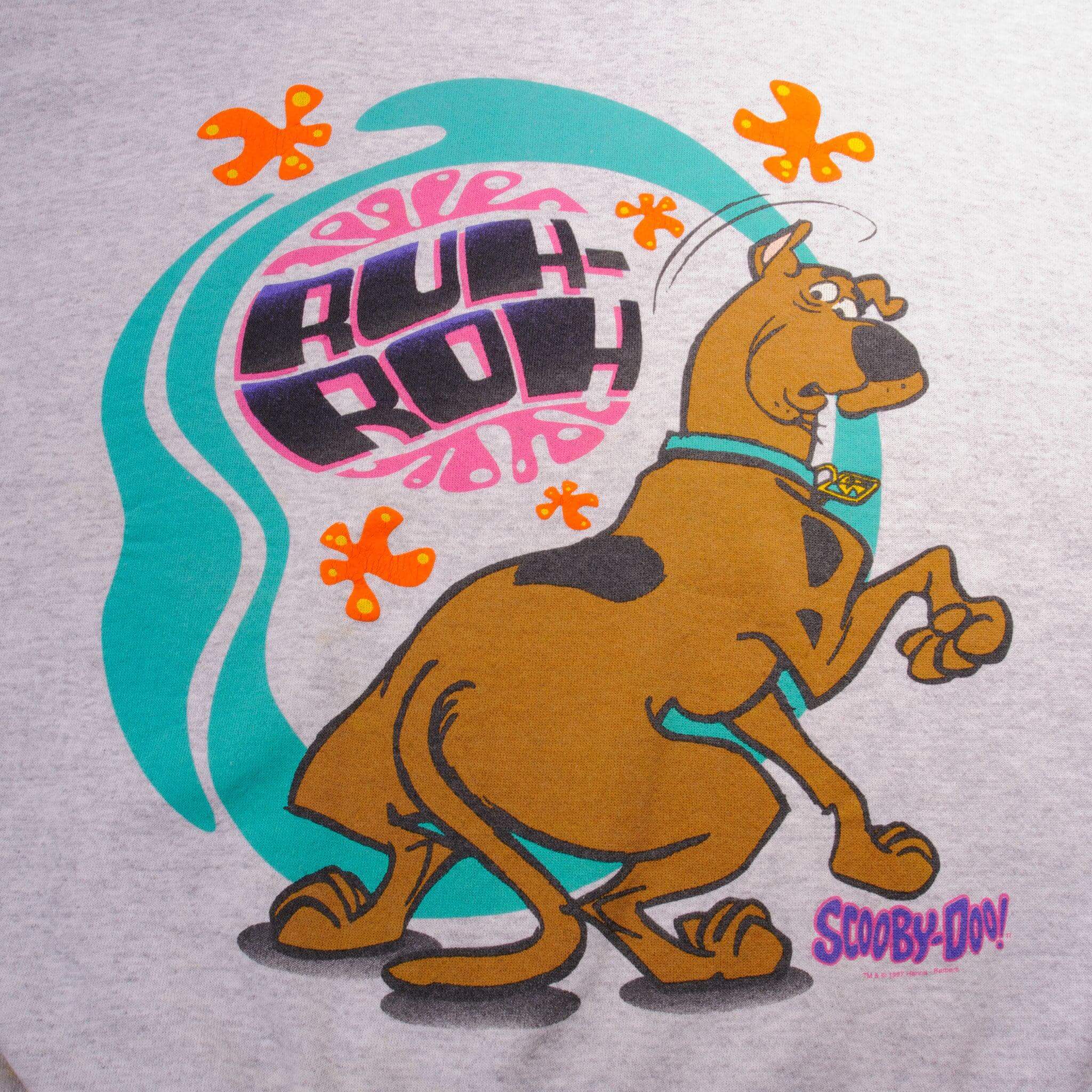 Vintage Ruh-Roh Scooby Doo Grey Sweatshirt 1997 Size 3XL