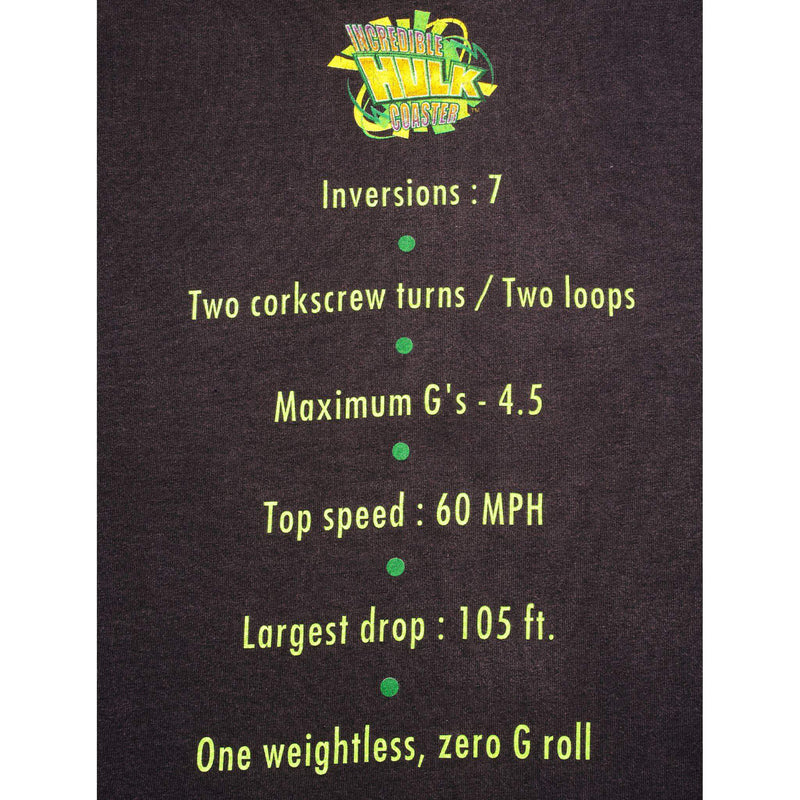 VINTAGE UNIVERSAL STUDIOS HULK THE MONSTER THE MACHINE TEE SHIRT 1999 SIZE XL