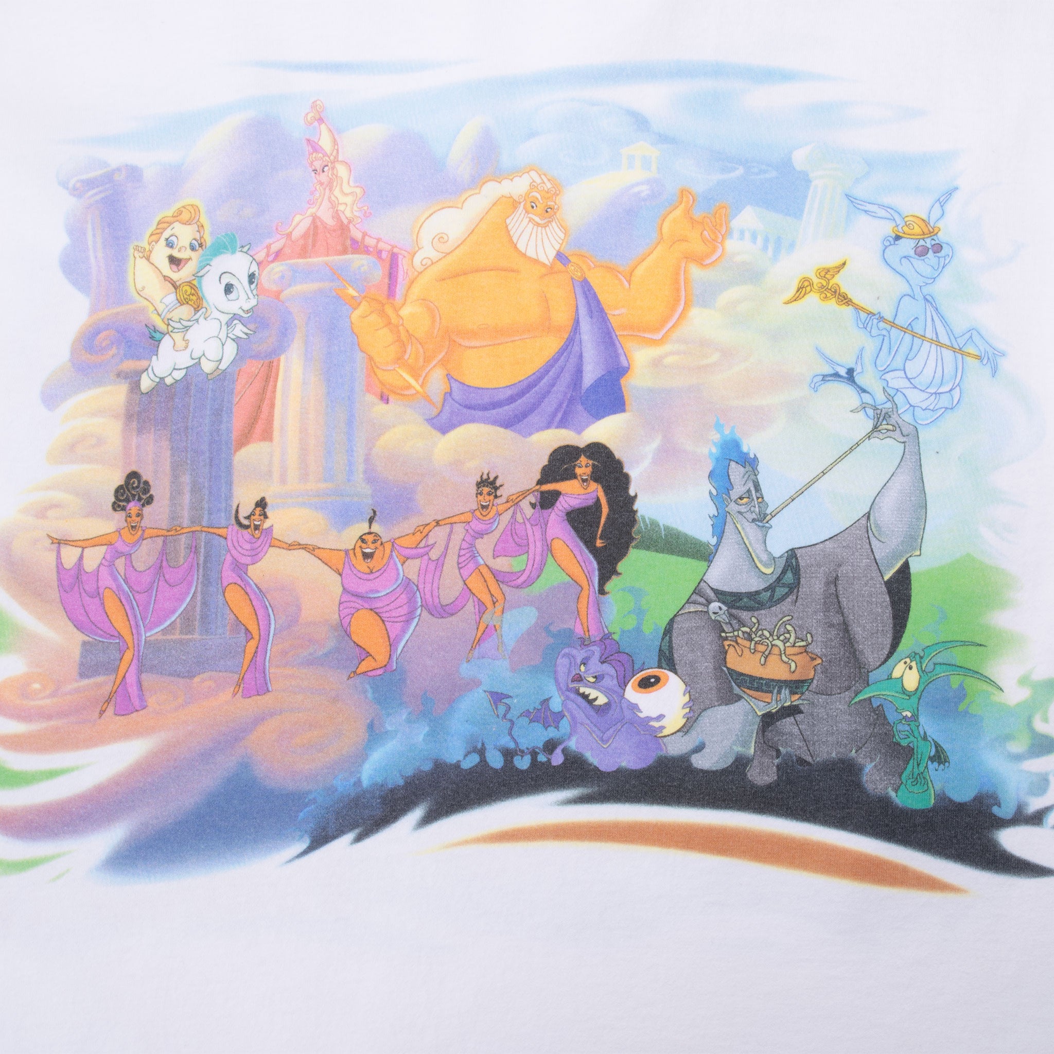 Vintage Disney Hercules Tee Shirt 1990S Size Small Made In Usa With Single Stitch Sleeves